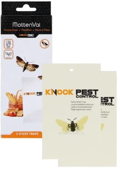Knock Off Levensmiddelenmottenval Vlak (2 stuks) - Effectieve Insectenval - Met gratis cheatsheet