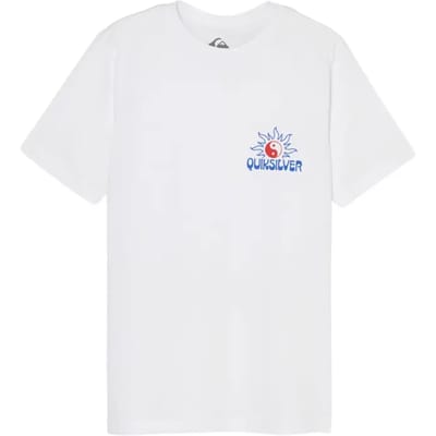 Quiksilver Fusion T-shirt Met Korte Mouwen Wit 14 Years Jongen