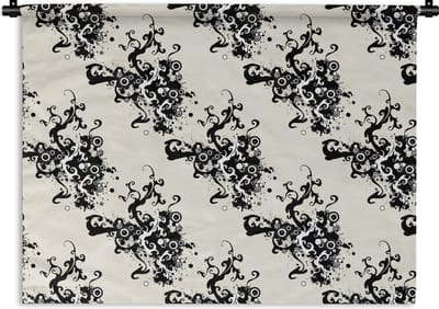 Wandkleed - Wanddoek - Patronen - Zen - Abstract - 120x90 cm - Wandtapijt