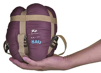 Ultralichte rechthoekige slaapzak voor warm weer - perfect voor kamperen, backpacken en wandelen - geschikt voor kinderen en volwassenen