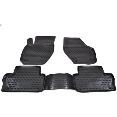 Tapis De Sol En Caoutchouc 3D - J&J AUTOMOTIVE - Volvo XC60 2007-2016 - Noir - Sur Mesure - Antidérapant noir