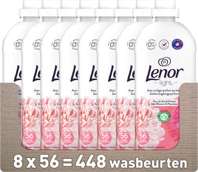 8x Lenor Wasverzachter Zijdebloesem & Pioenroos 56 Wasbeurten 1176 ml