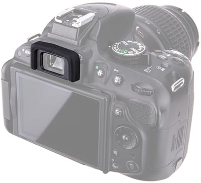 Dailygoody - Zachte siliconen oogschelp - Vervangt Nikon DK-25 oogstuk - Geschikt voor brildragers - Bescherming tegen krassen - Demping van strooilic...