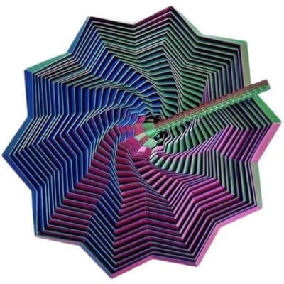 3D Geprinte Uitgebreide Sensorische Fidget Ster Fractals Fidget Zeshoek Spiraal Anti Stress Sensorische Hulpmiddelen voor Kantoor Stressverlichting Cadeaus