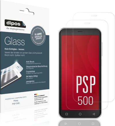 dipos – 2x Pantserfolie geschikt voor Peaq PSP 500 | 9H Screenprotector
