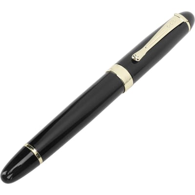 Vulpen 0,5 mm Ergonomische, soepel schrijvende metalen vulpen voor zakelijk gebruik met penclip Inktpen voor zwart