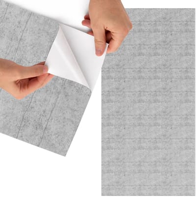 Tulup Meubelfolie - Grijze textuur Meubelfolie - 75x150 cm - Grijs Meubelfolie - Wrapfolie Keuken - Industrieel / Loft Meubelfolie - Decoratiefolie - Tafeldecoratie - Texturen