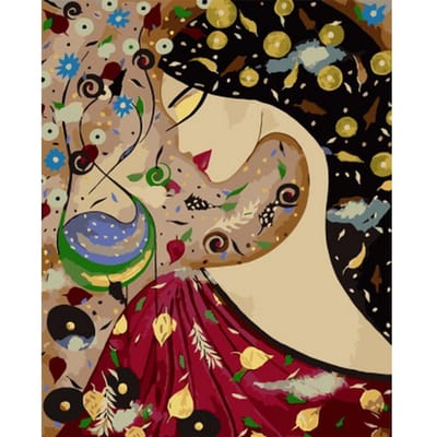 5d diy diamant borduurwerk diamant schilderij kruissteek volledige ronde boor strass decoratie 20X30CM beige