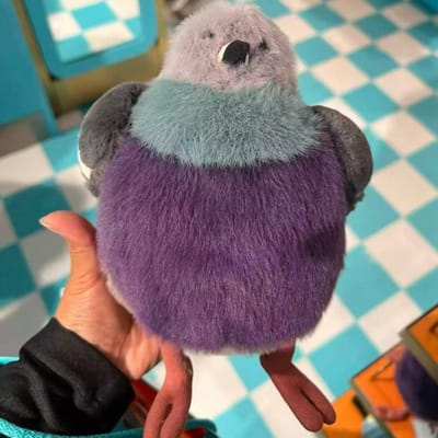 Kawaii Duiven Knuffels Prachtige Dierpoppen Grappige Decoratieve Items Pluizige Slaapmaatjes Cadeaus Voor Kinderen Vrienden paars