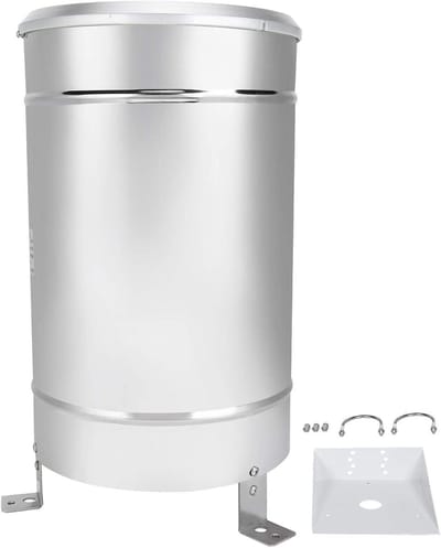 Regenmeter Sensor - Regenmeter Digitaal - Neerslag Meten - Kipbak Hoge Gevoeligheid - 79 x 15 inch - Zilver