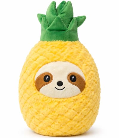 Ananas met Luiaard Pluche Knuffel 35 cm
