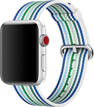 Apple Woven Nylon Apple Watch 38mm / 40mm / 41mm / 42mm Blue Stripe