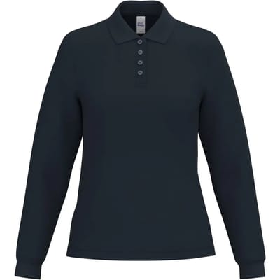 Damespolo met lange mouwen iDeal Basic Brand