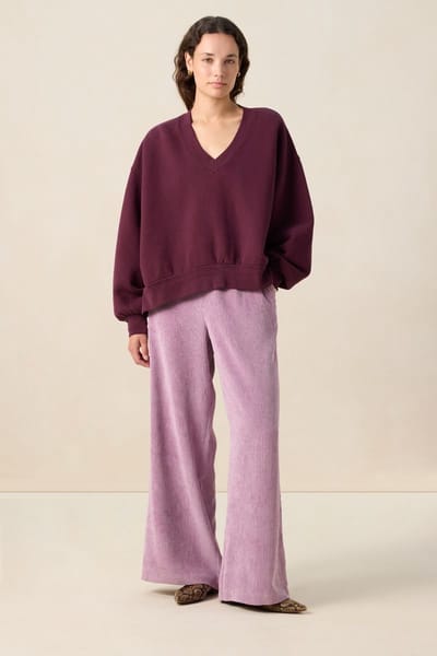 Sissy-Boy - Lichtpaarse high waist corduroy broek