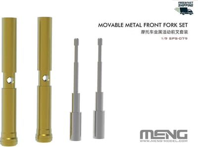 Meng Model Modelbouwpakket Auto - MENG SPS079 BMW R nineT Movable Metal Front Fork Set Accessoires set - 1:9 - Modelbouw