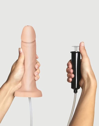 Strap-on-Me - Squirting Cum Dildo - Realistiche Spuitende Dildo - Lichte Huidskleur XL