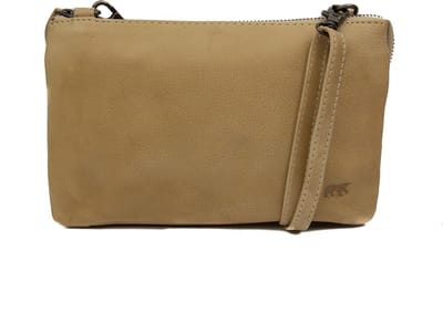 Bear Design Uma Crossbodytas Kleine Dames - Leer - Beige