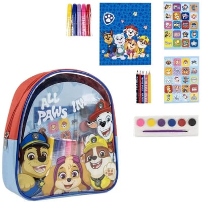 Rugzak met viltstiften en kleurpotloden kind Cerda Paw Patrol