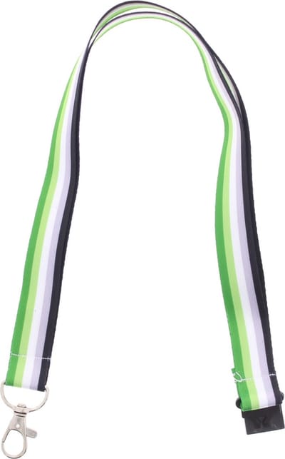 Zac's Alter Ego - 90cm Aromantic with Detachable Keyhook Sleutelkoord/Lanyard - Multicolours