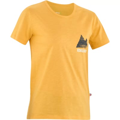 Edelrid Highball V T-shirt Met Korte Mouwen Geel M Vrouw