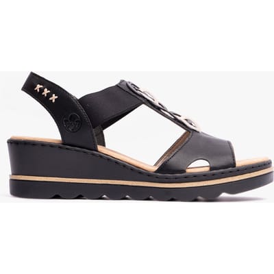 Rieker Sandalen zwart Synthetisch - Dames - Maat 39