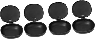 Menstruatiecup Opbergdoosjes - Herbruikbare Cup Houders - Veilig Opbergen - Compact Reisformaat - 8.5 x 8.5 cm - Zwart