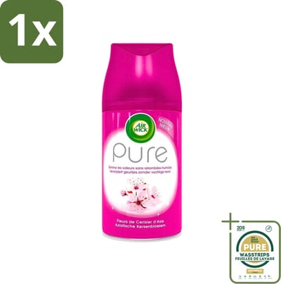 1 x Air Wick Freshmatic - Luchtverfrisser Navulling - Pure Aziatische Kersenbloesem - 250ml- Luchtverfrisser - Kersenbloesem - Geurverspreider - Geur - Geurintensiteit