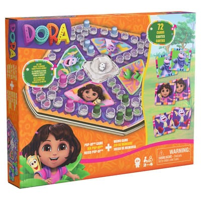 Spin Master Games, Dora the Explorer-geheugenspel, klassiek memokaartspel, Dora the Explorer-speelgoed, educatief speelgoed, 1-4 spelers