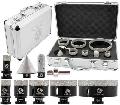 Diamant Tegelboor Set (8 Delig) - Voor Porselein, Keramiek, Graniet en Steen