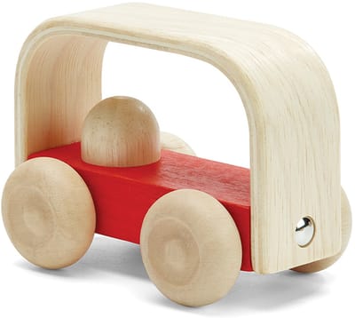 PlanToys Bus - Vroom - Duurzaam Hout - Auto Speelgoed - Educatief Speelgoed - Milieuvriendelijk