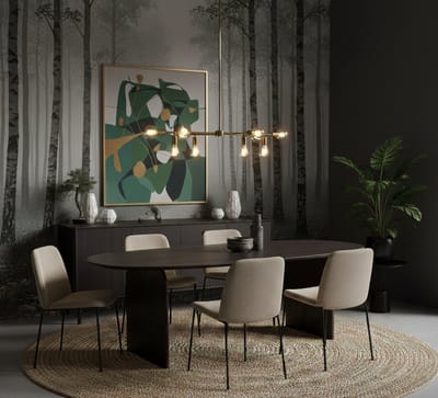 Eettafel Industrieel Bruin Mangohout 250 - Bruin - Novihome