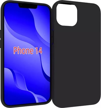 MoDo hoesje Geschikt voor iPhone 14 - Siliconen Back Cover - Zwart