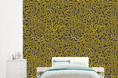 Behang - Fotobehang Krul - Art nouveau - Patronen - Breedte 315 cm x hoogte 260 cm