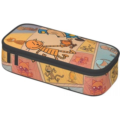 Hond man (1) Etuis Nieuwe Pennenhouder Potloodtassen Kinderen Grote Opbergruimte Schoolbenodigdheden Cosmetische Pennen Etui (as the picture,M)