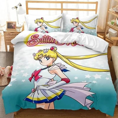 Cartoon Sailor Moon Beddengoed Collecties Prachtige Beddengoed Set Dekbedovertrek Beddekenset Beddengoed Set Luxe Verjaardagscadeau 135x200cm 2pcs