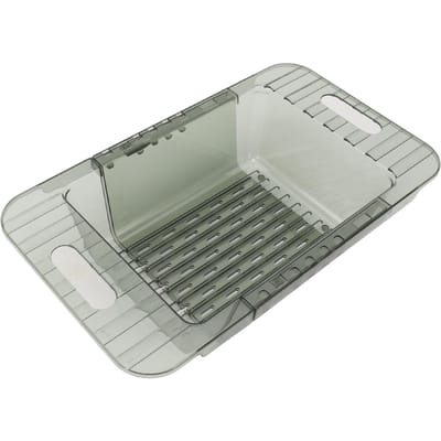 Aanrecht Zeef voor Groenten en Fruit Modern Minimalistisch PET Keuken Telescopisch Afdruiprek Plastic groen