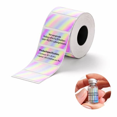 Niimbot - Labels/Etiketten M2 - 50x30mm - 240 vellen - Hologram