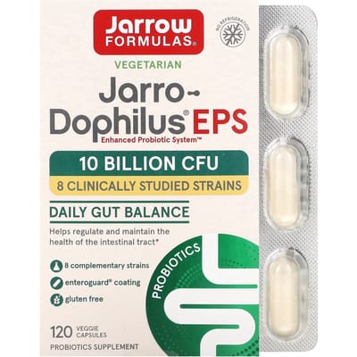 Jarrow Formulas, Jarro-Dophilus EPS, 10 milliards, 120 gélules végétales (5 milliards par capsule)
