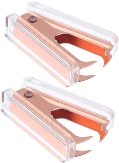 Nietjesverwijderaar Set - Ontnieter - Documenten Ontnieten - Marmerpatroon Design - 2 Stuks - Roségoud