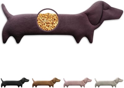 Warmteknuffel - Aubergine - 53 x 20 cm - Biologisch Katoen met Tarwevulling - Warmtekussen voor Nek en Schouders
