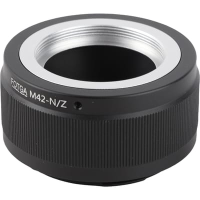Handmatige Lens Mount Adapter Ring Aluminiumlegering voor M42 Mount Lens naar Nikon Z5 Z6 Z7 Z50 Z Mount Systeemcamera zwart