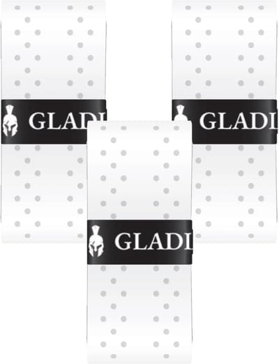 Gladiator geperforeerde Perfo Overgrips - wit - 10 stuks - tennis - padel - pickleball