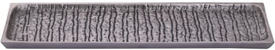 PTMD Schaal Grail - 46x15x1 cm - Aluminium - Zilver