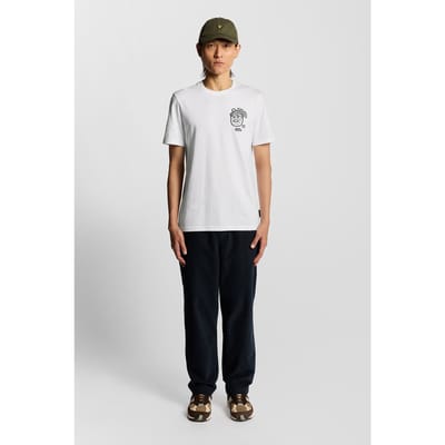 Lyle & Scott Highlander Graphic T-shirt White Taglia: S | T-shirt stampate Outlet | Uomo | Bianco