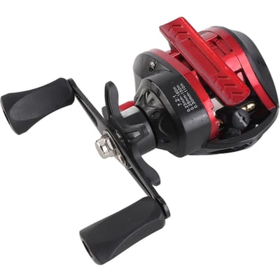 Baitcasting Reel Metaal Lange Werpkracht Krachtig Lichtgewicht Soepel Baitcaster Vismolen voor Zoutwater Zoetwater Linkshandig black