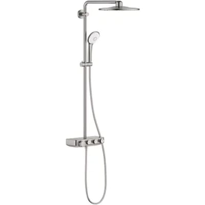 Grohe Regendouche Euphoria Smartcontrol Systeem - Met Thermostatische Kraan - Grijs - Rond - Met Handdouche - 15cm Hartafstand - 2-straals