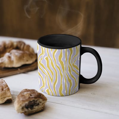 Magische Mok - Foto op Warmte Mokken - Koffiemok - Zebra - Modern - Meerkleurig - Magic Mok - Beker - 350 ML - Theemok