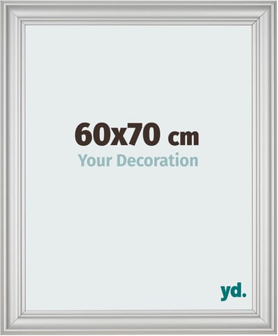 Your Decoration - Fotolijst 60x70 cm - MDF - Zilver Mat - Lazio