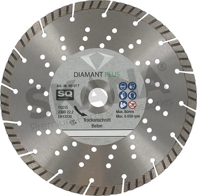 DiamantPlus Gesegmenteerde diamantdoorslijpschijf Ø230 mm TURBO