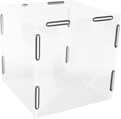 Stofbox Slijpmachine - Stofafzuiging - Schoon Werken - Volledig Gesloten Ontwerp - 20x20x195cm - Transparant